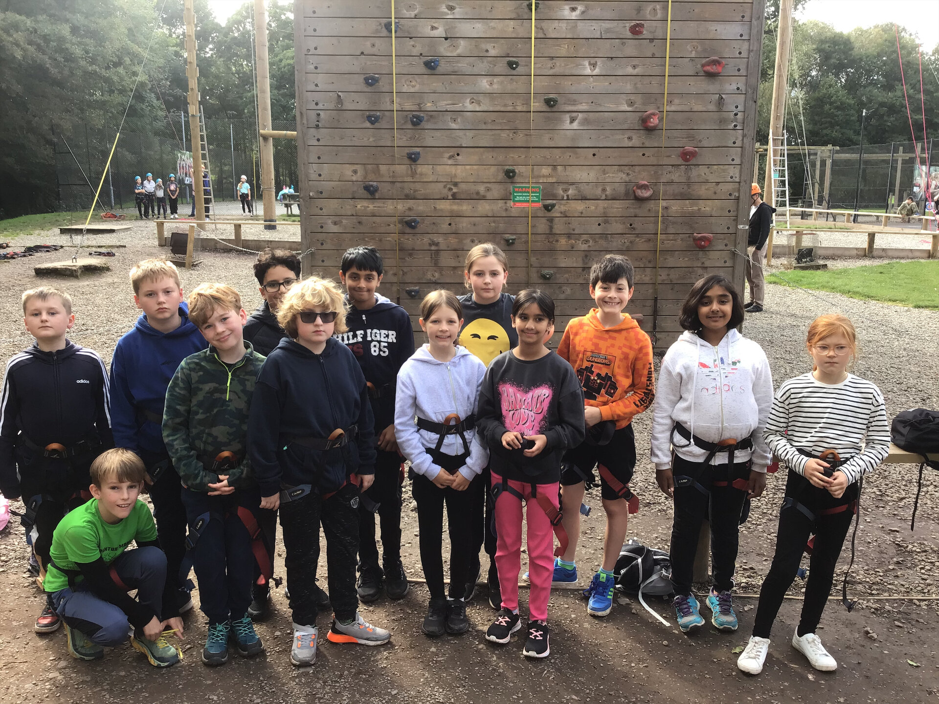 An afternoon of climbing and archery tag