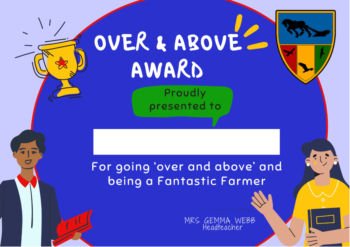 AFJS Over and Above awards